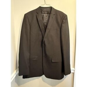 Vinci Vest & Sport Coat Blazer Mens 40L RN 114572 Metallic Black
